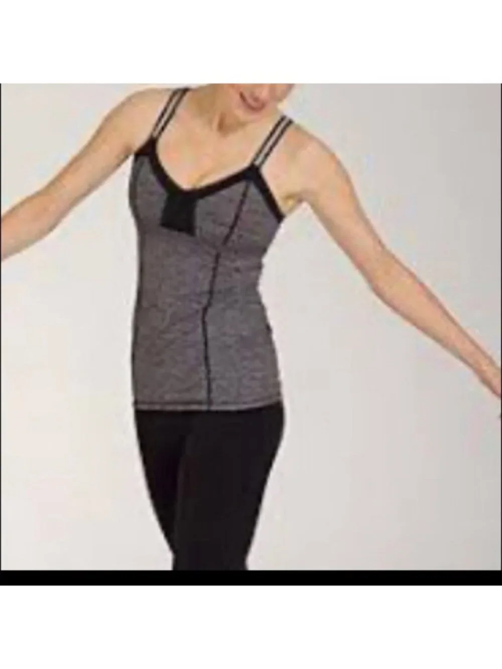 Lululemon Heathered Black Light Up Tank